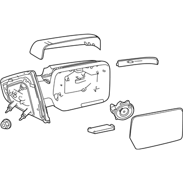 Ford 9L3Z-17683-DBPTM Mirror Assembly - Rear View Outer