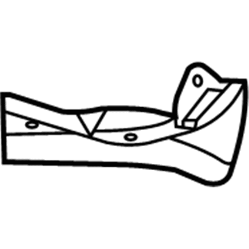 Ford AE8Z-16184-AA Side Extension, Front Passenger Side AE8Z-16184-AA Ford Side Extension, Front Passenger Side Illustration 1 of 1