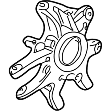 Ford 2W4Z-5B715-AA Knuckle And Hub Assembly