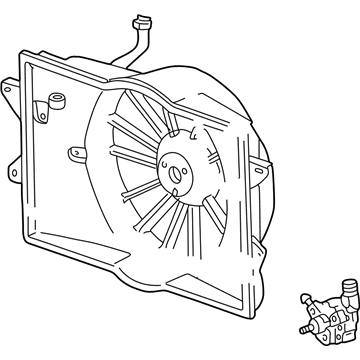 Lincoln 6W4Z-8C607-A Motor And Fan Assembly - Engine Cooling