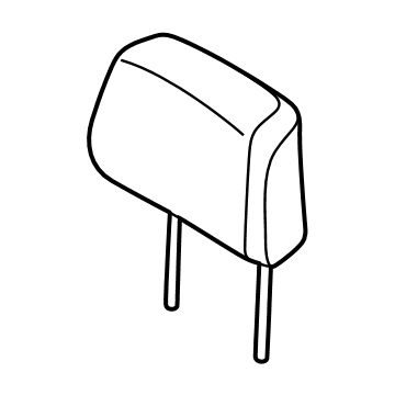 Ford SL1Z-78611A08-MA Headrest - Cover And Pad SL1Z-78611A08-MA Ford Headrest - Cover And Pad Illustration 1 of 1
