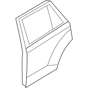Ford BT4Z-7824630-A Door Assembly - Rear Less Hinges