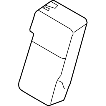 Ford DL3Z-1864416-AA Seat Back Cover, Front Center DL3Z-1864416-AA Ford Seat Back Cover, Front Center Illustration 1 of 1