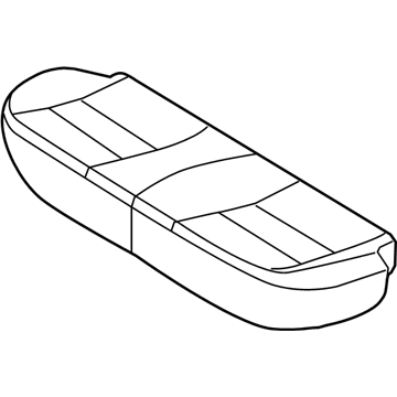 Ford AH6Z-5463804-DC Seat Cover, Steel Gray, Rear AH6Z-5463804-DC Ford Seat Cover, Steel Gray, Rear Illustration 1 of 1