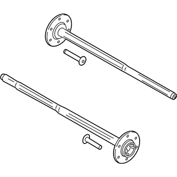 Ford HL3Z-4234-B Axle Shaft, Rear Driver Side HL3Z-4234-B Ford Axle Shaft, Rear Driver Side Illustration 1 of 1