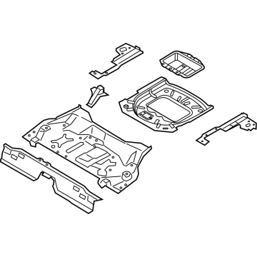 Lincoln LX6Z-7811215-N Pan Assembly - Floor