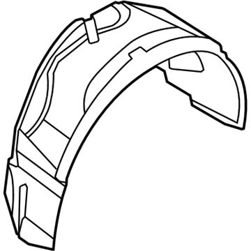 Ford AA8Z-7428371-A Shield - Splash - Wheelhouse