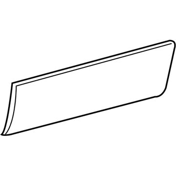 5L3Z-1625557-AA Ford Side Molding, Driver Side Illustration 1 of 1