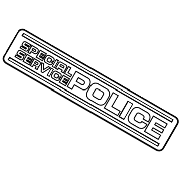 Ford EG1Z-5442528-B Name Plate