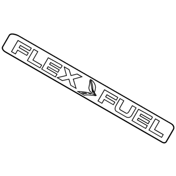 Ford BE5Z-9942528-B Name Plate