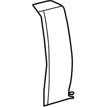 1F4Z7466801AA Ford Seat Back Pad, Rear Driver Side Illustration 1 of 1