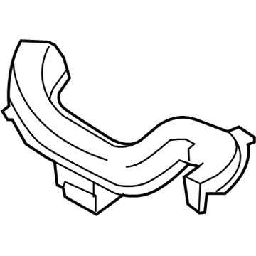 6H6Z-19B680-A Ford Air Duct, Passenger Side Illustration 1 of 1