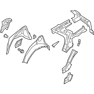 Ford LB5Z-7827864-B Reinforcement Assembly - Bodyside