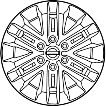 KL3Z-1007-C Ford Wheel, Alloy Illustration 1 of 1