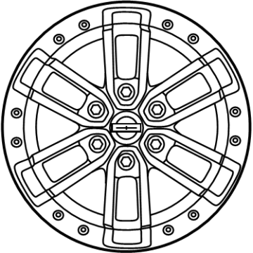 Ford KL3Z-1007-E Wheel, Alloy KL3Z-1007-E Ford Wheel, Alloy Illustration 1 of 1