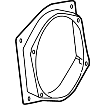 5F9Z-19A443-CA Ford Rear Mount Bracket, Driver Side Illustration 1 of 1