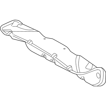Ford AN7Z-5445594-BA Trunk Lid Trim AN7Z-5445594-BA Ford Trunk Lid Trim Illustration 1 of 1