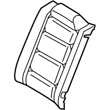 Mercury 6G1Z-5466801-C Pad - Rear Seat Back