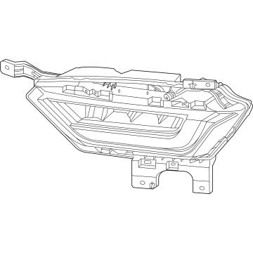 Ford ML3Z-15200-C Lamp Assembly - Fog - Front