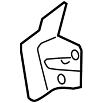 Ford 6E5Z-8348-A Radiator Seal, Passenger Side 6E5Z-8348-A Ford Radiator Seal, Passenger Side Illustration 1 of 1