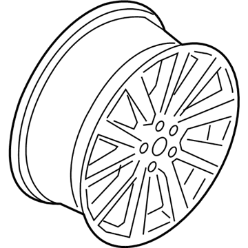 GD9Z-1007-A Ford Wheel, Alloy Illustration 1 of 1