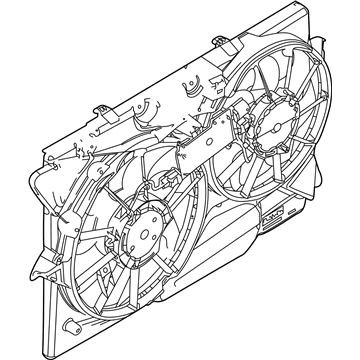 Ford G3GZ-8C607-A Motor And Fan Assembly - Engine Cooling