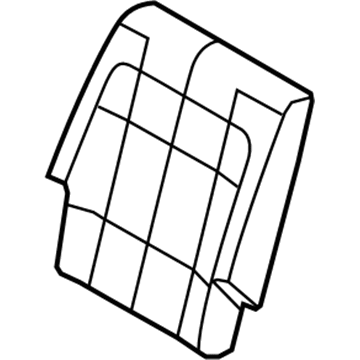 Ford DA8Z-7466600-DD Cover Assembly - Rear Seat Back