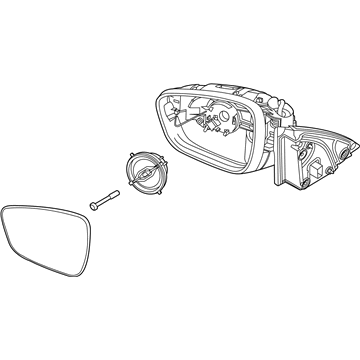 Ford LJ6Z-17682-AB Mirror Assembly - Rear View Outer