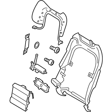 GD9Z-5861019-CAA Ford Support Frame, Blue Illustration 1 of 1