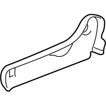 Ford 8L8Z-7862187-BC Shield, Charcoal Black, Driver Side 8L8Z-7862187-BC Ford Shield, Charcoal Black, Driver Side Illustration 1 of 1