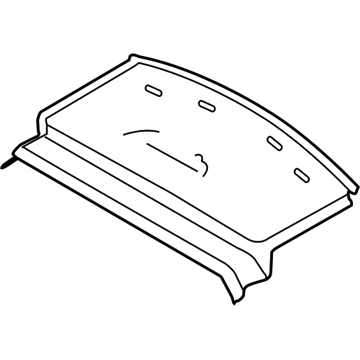 Lincoln GD9Z-5445443-AA Carpet - Rear Package Tray Panel