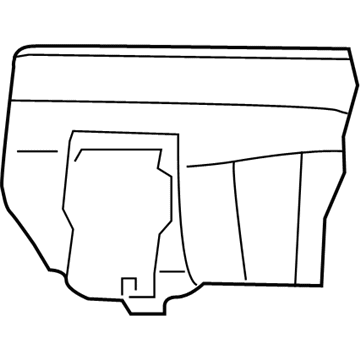 Ford 1L3Z-1666601-AAB Cover Assembly - Rear Seat