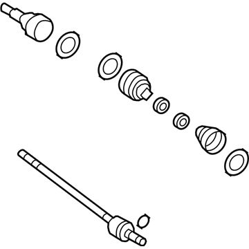 Ford 7T4Z-4K138-A Shaft Assembly