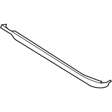 FL3Z-1625596-D Ford Belt Molding, Black, Rear Passenger Side Illustration 1 of 1
