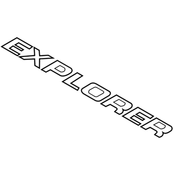 Ford 6L2Z-7842528-B Name Plate