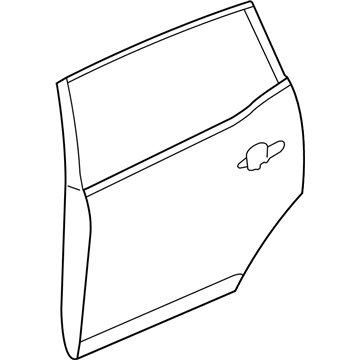 Lincoln AE9Z-7424630-A Door Assembly - Rear Less Hinges