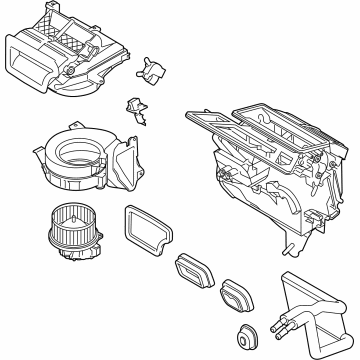 Ford NK4Z-19B555-B Evaporator And Housing Assembly