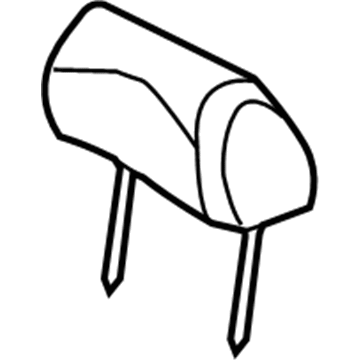 Lincoln 6H6Z-54611A08-AA Head Rest Assembly