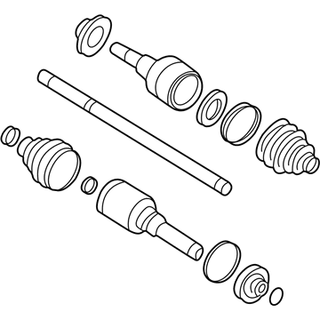 Ford 2L2Z-4K138-BA Shaft Assembly