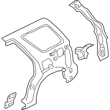 Ford 5L8Z-7827865-AA Panel Assembly - Rear Quarter Inner