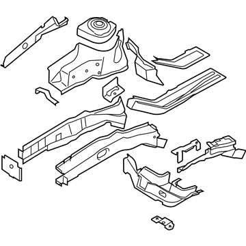 Ford 8S4Z-16055-A Apron Assembly - Front Fender