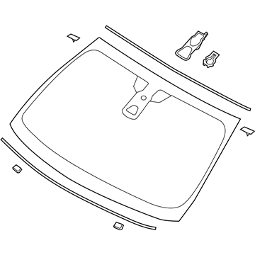 Lincoln EE9Z-7403100-A Glass - Windscreen