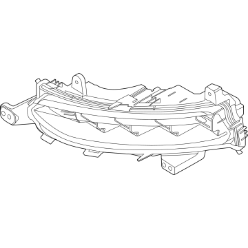 Lincoln LJ7Z-15200-B Lamp Assembly - Fog - Front