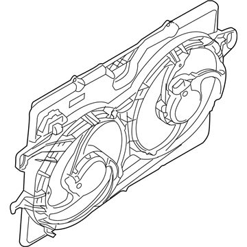 Ford 8L8Z-8C607-A Motor And Fan Assembly - Engine Cooling