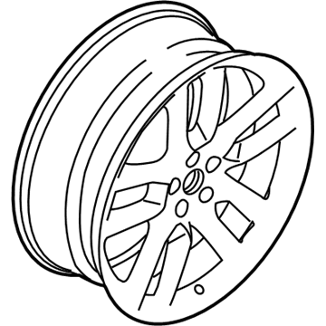 9T4Z-1007-J Ford Wheel, Alloy Illustration 1 of 1