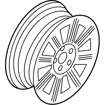 8A1Z-1007-C Ford Wheel, Alloy Illustration 1 of 1