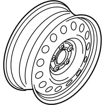 Lincoln 7T4Z-1007-B Wheel Assembly