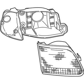 Ford F65Z-13C193-AA Headlamp Assembly