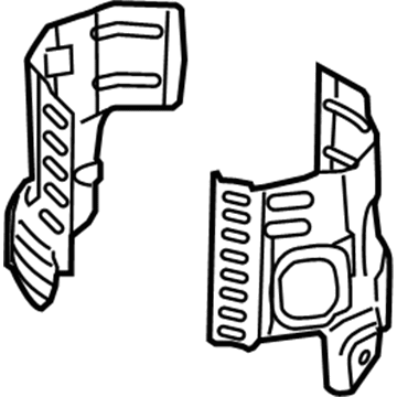 7T4Z-5E258-B Ford Heat Shield, Passenger Side Illustration 1 of 1