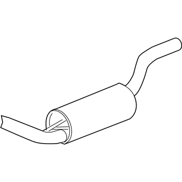 Ford 3S4Z-5230-AB Muffler Assembly - Front